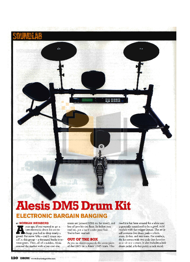 Download free pdf for Alesis DM5 Drums Other manual